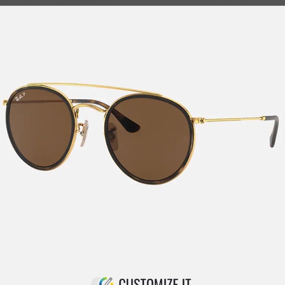 Ray Ban Round Double Bridge With Case - image 1